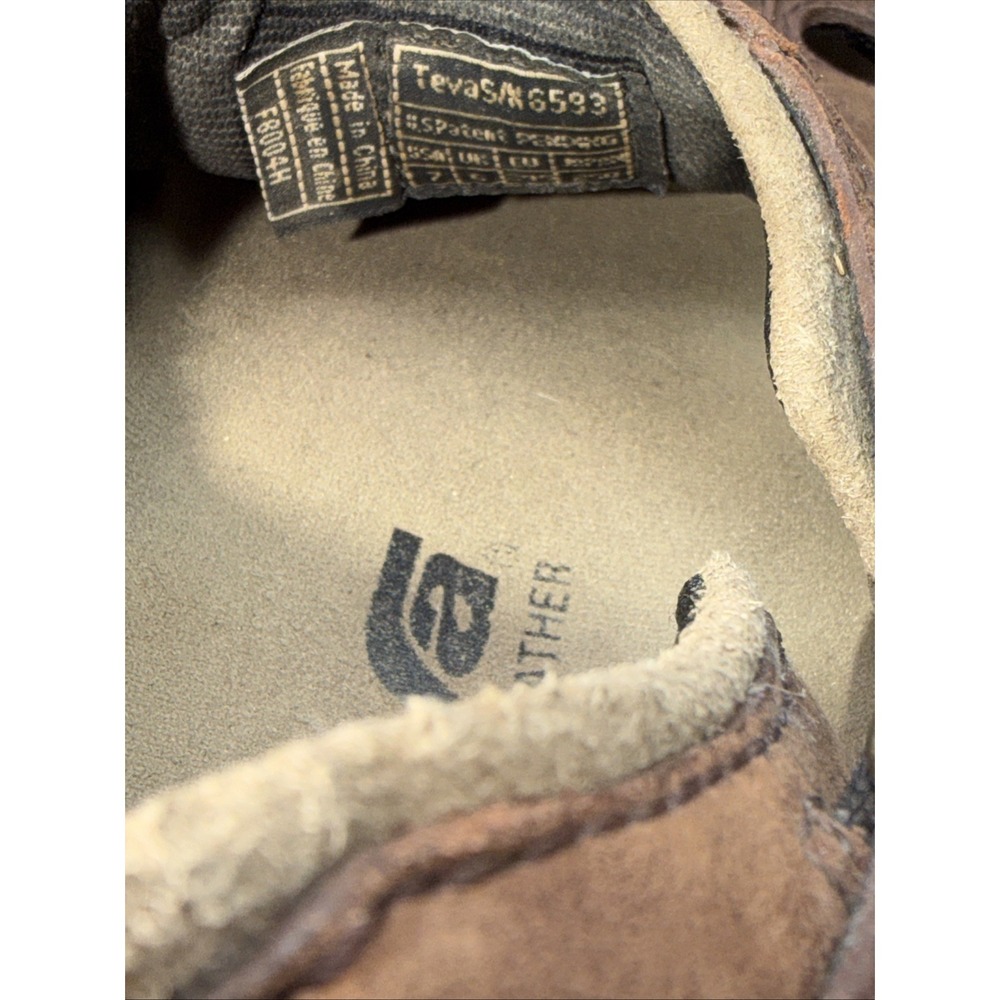TEVA Mens Suede Sandal Fisherman BROWN US 7 F8004H Outdoor Wear UK 6 Back Buckle - Picture 11 of 13